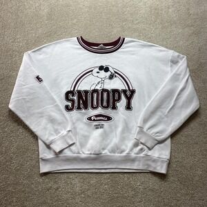 Peanuts Snoopy Sweatshirt Womens‎ Medium Crewneck Pullover Graphic 2022 Charlie